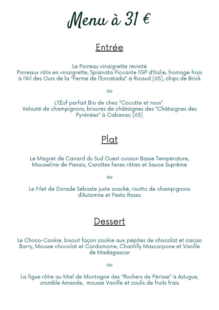 Les Singes Gourmands - Menu Image 3
